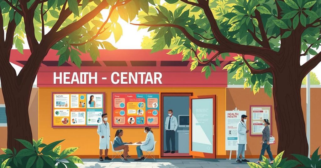 Chinese medical team provides free healthcare services in Mozambique's local health center, promoting wellness and community support.